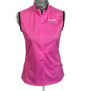 NWOT Marcello Bergamo Cycling Vest 3/4 zip high collar, Women's Medium, Pink